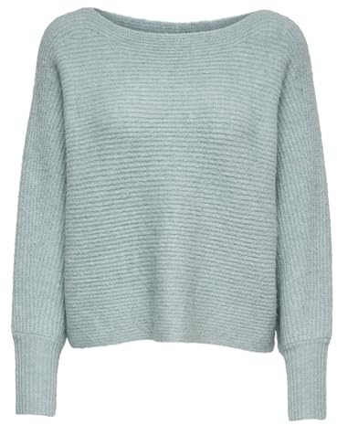 ONLY Women's Onldaniella L/S KNT Noos Pullover - Grey - UK 12