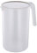 Hemoton - Boccale in plastica con coperchio, 2500 ml, colore: Beige