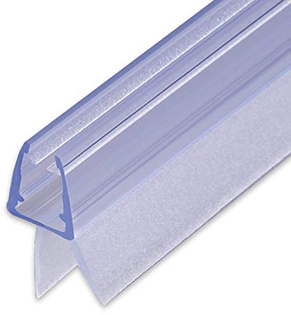 2x 70cm meiba Ersatz Duschdichtung - Dichtung für 5mm/ 6mm/ 7mm/ 8mm Glastür Duschwand Badewanne Duschkabine Wasserabweiser Schwallschutz Abdichtung Leiste - Transparent