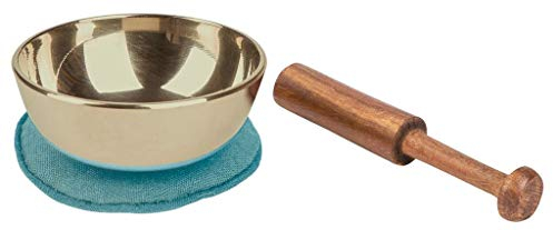 moses. Omm for You Mini-Klangschale, Kleine Klangschale mit Holz-Klöppel und Kissen, Aus gegossenem Metall, In Einer Geschenkbox