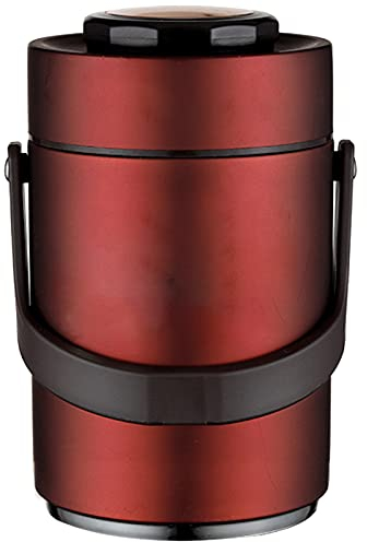 SWOZ Anticaída Portátil De Acero Inoxidable 2.0L Termo De Alimentos, Adecuado para Hospitalización De Confinamiento, Llevar Las Comidas Al Trabajo, Niños Que Van A La Escuela, Etc,B,2.3L