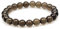 MJDCB Natürlich Edelstein Rauchquarz Perlenarmbänder 8mm Chakra Steine Armband