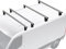 Menabo Dachträger Querträger für Renault Trafic 2014-2025 Aluminium Grau 4X