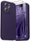 GOODVISH 3 in 1 Cover per iPhone 14 Pro Max Silicone per 6,7, con 2x Pellicola Protettiva, iPhone 14 Pro Max Custodia per Cellulare Antiurto Resistente 360° Protezione 2022, Viola Scuro