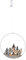 Haushalt International HI 76928 LED Metall Ring mit 20 warmweissen LEDs Batteriebetrieb