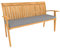 POKAR Cojín para Banco de Jardín Cojín De Silla Interior/Exterior Cojínes De Banco Muebles Cojín De Asiento (120 x 40 x 5, Gris)
