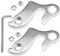 CYUaoao 2 Stück Fahrrad Schaltauge Unisex Schaltwerke Fahrrad Schwanzhaken Fahrradheckhaken mit 5mm Inbusschlüssel Fahrrad Aufhänger Adapter für Mountainbike Fahrrad Silber