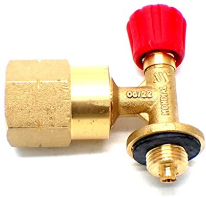 Tezla Umrüstadapter-Set von Standard-Propan Pol auf einen Campingaz 907 904 901 Zylinder