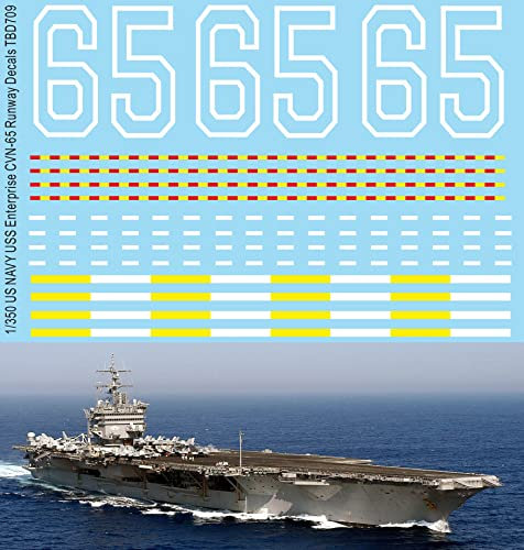 1/350 Waterslide Decals für US Navy USS Enterprise CVN-65 Runway Decal TB Decal TBD709