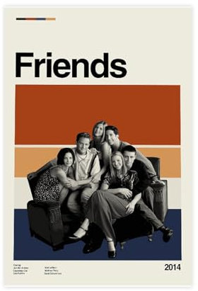 Poster Friend, Leinwand, Schlafzimmer, Dekoration, Sport, Landschaft, Büro, Raumdekoration, Geschenk, ungerahmt, 30 x 45 cm