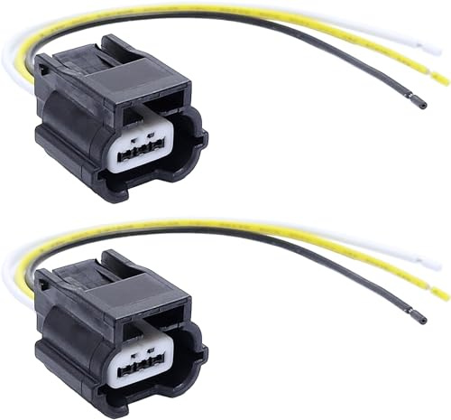 Lot de 2 connecteurs PDC 3 broches pour capteur de stationnement 15 cm 56431345 compatible avec Au Renault
