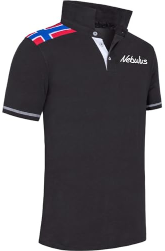 Nebulus Herren Poloshirt NORWEGEN, Shirt, Sweatshirt, Polo