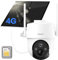 ARENTI 4G Telecamera Esterno Senza Fili, Telecamera con Pannello Solare, 360°PTZ Telecamera 4G con SIM, Rilevamento del Movimento PIR, 10400mAh Batteria, Visione Notturna a Colori, Audio Bidirezionale