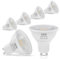 VIIVUU GU10 LED Warmweiss-5W LED Leuchtmittel GU10 Ersatz 50W Halogenlampen,GU10 LED 2700K Deckenlampe,Abstrahlwinkel 38°Deckenleuchte Glühbirnen,Für Deckenstrahler,Deckenspots 6 Stück