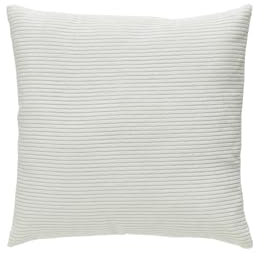 andiamo Kissen Emy in Cord-Optik - Sofakissen mit Füllung Bezug - Zierkissen Dekokissen Kopfkissen 40 x 40 cm weiß