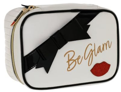 Camomilla Milano Necessaire Trucco Donna, Pochette Trucco, Collezione Be Chic, Misura L, Colore Bianco