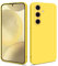 HSP Funda para Samsung Galaxy S24 FE 5G [Repelente al Polvo] Funda Protectora de Silicona TPU Premium | Anti-Arañazos Antigolpes | Protección de la Cámara | Ajuste Delgado | Amarillo