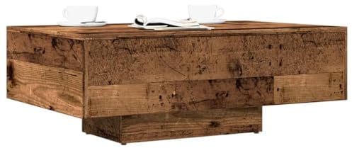 vidaXL Table Basse Vieux Bois 85x55x31 cm Bois d'ingénierie
