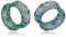 Longbeauty 2 Pcs Extra Weich Silikon Ohr Tunnel Plug Piercing Schmuck, Blauer Punkt, 10MM