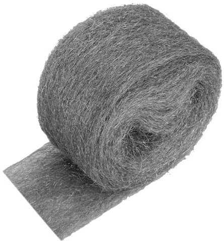 MKGAIN Steel Wire Wool 6PCS Steel Wire Wool Ultra Fine Practical Steel Wool, 0000 Fine For Control Wire Sealing Silver Gray