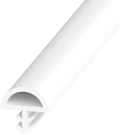 Türdichtung, Antidehnungsfaden Haustürdichtung Türanschlagdichtung Zimmertürdichtung (Weiß, 10mm* 5m)