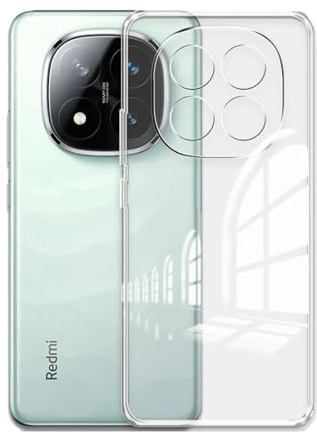 Oprimio Kristallklar Hülle für Xiaomi Redmi Note 14 Pro+ 5G [Silikon Hülle] [%100 Durchsichtig] [Deutsche Material] [Ultra Dünn] Klar Handyhülle für Xiaomi Note 14 Pro Plus 5G