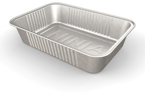 Ninja FlexFlame Upgrades Grease Tray Liners, Durable Aluminum, Disposable Drip Pans, Hassle-Free Cleanup, Set of 10, Compatible with PG300 Series, XSKGRSTRAYLNR