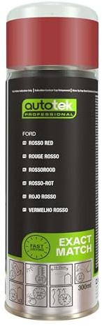 Autotek Professional Exact Match Car Spray Paint - Ford Rosso Red Aerosol Spray 300ml
