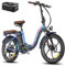 Fafrees 2025 F20 PRO Damen E Bike Herren 18AH/ 22,5AH 36V Akku [ Offiziell ] Fatbike Klapprad 20 Zoll, Elektrofahrrad 250W, Fat Bike Ebike 140kg (Aurora Blue, 22,5AH Akku)