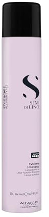 Alfaparf Milano Semi di Lino Extreme Hairspray 500 ml - Lacca spray a tenuta extra-forte per tutti i tipi di capelli