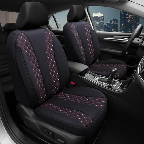 Sitzbezüge passend für Mazda 6 | Farbe: Schwarz-Rot | Model: Prime | Autositzbezüge | Sitzschoner | Schonbezüge | ZEST302