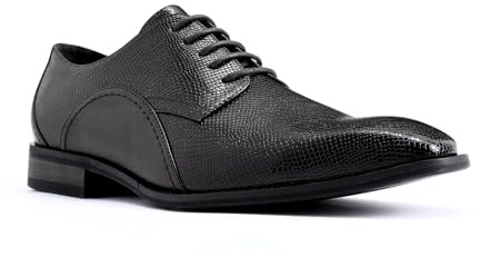 YFFUSHI Zapatos Derby Hombre con Cordones y Estampado de Serpiente Calzado Formal Elegante para Negocios Bodas y Trabajo