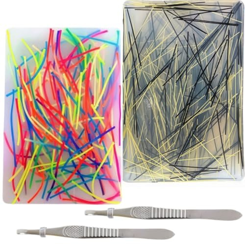 Almohadilla de Selección de Piel Picky con Pinzas, Juguetes Fidget con Perlas y Pinzas, Juguetes Sensoriales de Silicona, para Picarse el Cabello, Fidget para Aliviar la Ansiedad, Reducción del Estrés