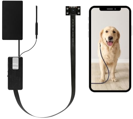 HiKam WiFi Camera 2K Ultra HD, Spy Hidden Mini Wlan Video Camera, Wireless Cam Indoor, Motion Detection, 800mAh Battery, Cloud & SD Storage, Phone App (with Night Vision)