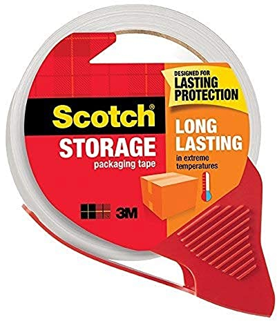 Scotch Long Lasting Storage Packaging Tape with Refillable Dispenser, 1.88 in x 54.6 yd (3650-RD)