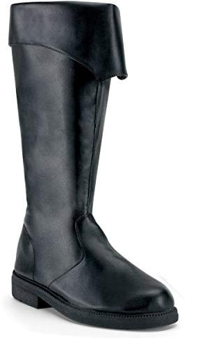 Funtasma CAPTAIN-105 Herren Piraten Stiefel, Schwarz, L