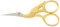 Gingher 01-005280 Storch-Stickschere, 8,9 cm, Gold