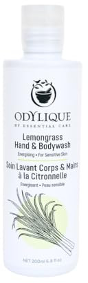 Odylique Lemongrass Hand & Body Wash 200ml | Vegan, Organic & 100% Natural | Sulphate Free
