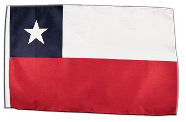 Fahne Flagge Chile 30 x45 cm
