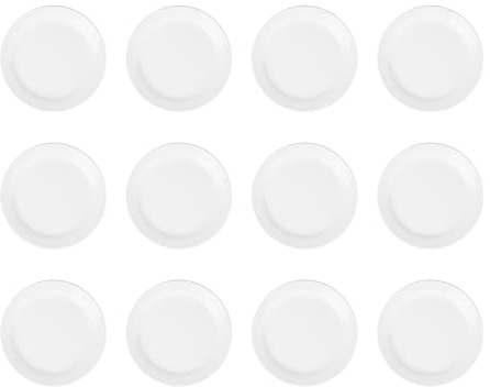 Athena Hotelware CF360 12X Narrow Rimmed Service Plates 6 1/2 In/165mm Porcelain White