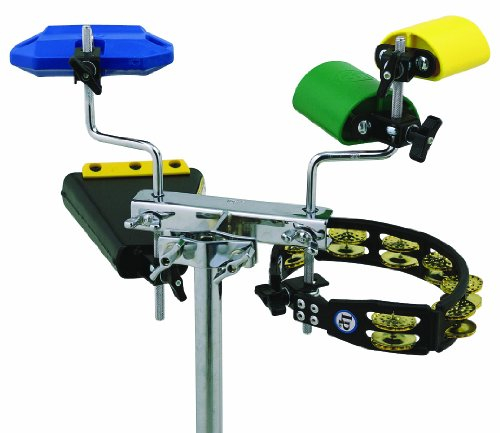 LP Latin Percussion Halterung Mini Rack Everything, kompaktes Design, verchromtes Stahlgestell, LP472