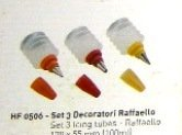 Siringa per dolci - per decorare - set da 3 pezzi - plastica - 12 cm x 5,5 cm
