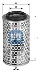 UFI Filters, Luftfilter 27.828.00, Passend für Landmaschinen Anwendbar auf verschiedene Modelle von ABG, Claas, Eicher, Fendt, IHC, Opel, Poclain