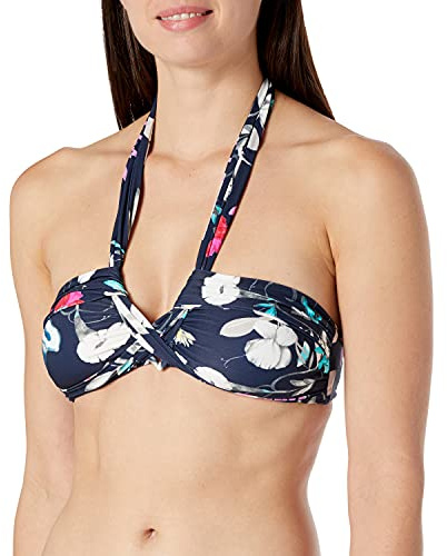 Seafolly Damen Bandeau-S3816-065 Bikinioberteil, Blau (Indigo), 32 (Herstellergröße:6)