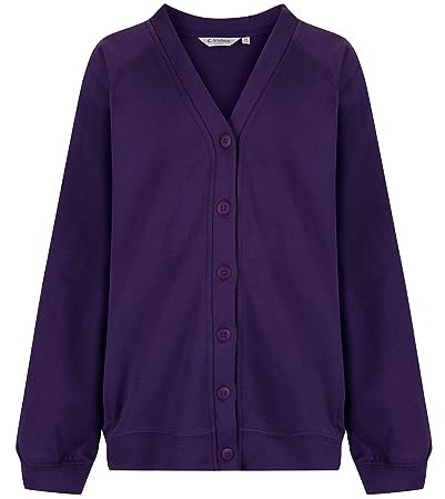 Trutex Limited - Cardigan, Viola (Purple), 7-8 anni (taglia produttore: 23-25 petto)