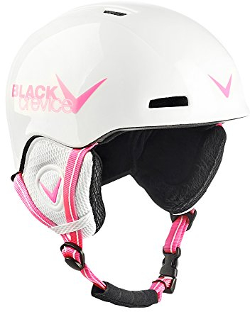 Black Crevice Kinder Skihelm Stubai, weiß/pink, 48-52 cm