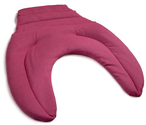 Nackenhörnchen mit Rückenteil - pink - Kirschkernkissen - Nackenkissen - Rücken Wärmekissen