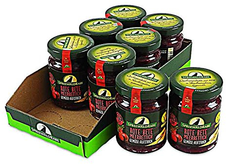 Rote Bete Meerrettich Gemüseaufstrich 8er Set (8 Gläser à 135 g)