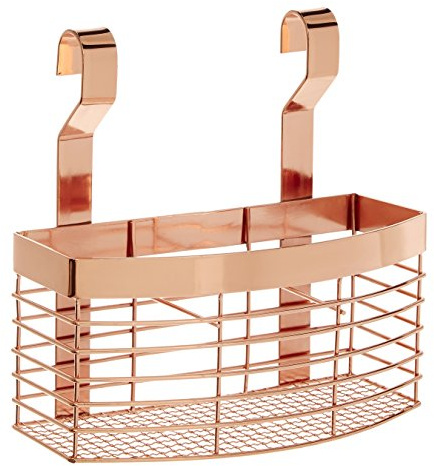 Premier Housewares Sorello Hanging Storage Basket, Iron, Rose Gold, 12 x 20 x 21 cm