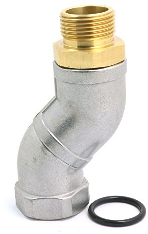 Nuzamas 1,9 cm Kraftstoff-Transferschlauch, Drehgelenk-Adapter, 45 Grad, 360 Grad drehbar, knickfreier Adapter, Öl, Wasserpumpen-Zubehör